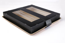 Load image into Gallery viewer, 12" Palm Leaf Tray with Seperate Paper Top Lid, 10 pack or 100 case