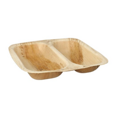 Load image into Gallery viewer, 2-Compartment Square Bowl - 10.5" , 25 pack