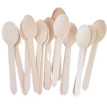 Load image into Gallery viewer, 15 cm (6") Wooden Spoons, 100 pack - Greenovation - Eco Dinnerware
