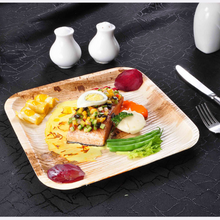 Load image into Gallery viewer, 25 x 25 cm (10") Flat Square Plates, 25 pack - Greenovation - Eco Dinnerware