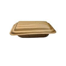 Load image into Gallery viewer, 6.5"x 5"x 1.5" Rectangular Container with Lid and Sleeves , 50/200 Case (300ml)