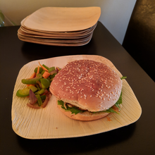 Load image into Gallery viewer, 20 x 20 cm (8") Elegant Square Plates, 10 pack or 25 pack or 100 case - Greenovation - Eco Dinnerware