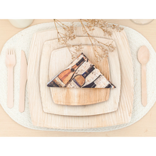 Load image into Gallery viewer, Party Eco Dinnerware Set of 400 pcs | 6" & 10" Square Plates