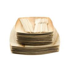 Load image into Gallery viewer, Party Eco Dinnerware Set of 400 pcs | Square Plates