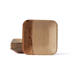 6" Square Plate,  25 pack or 100 case