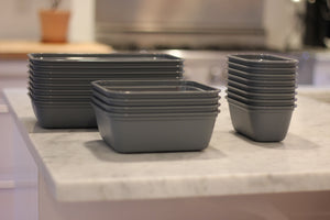 Reusable Rectangular Container medium - 47oz (24pcs)