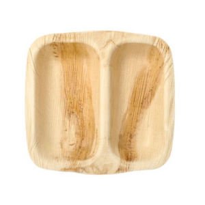 Two compartment plate