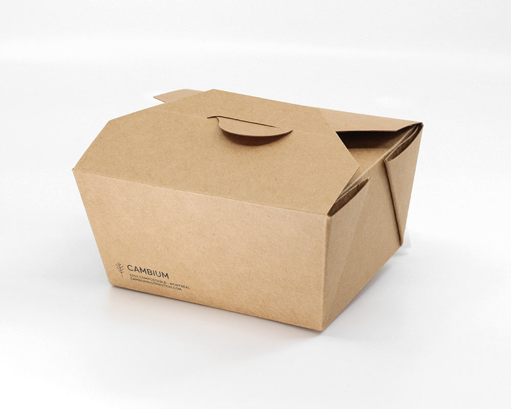 26oz - Compostable Takeout Box - 450 pcs/ case